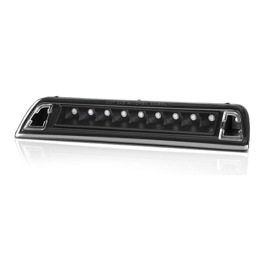 Fits 2006-2014 Honda Ridgeline [Black/Clear] LED Third 3rd Brake Light Tail Lamp