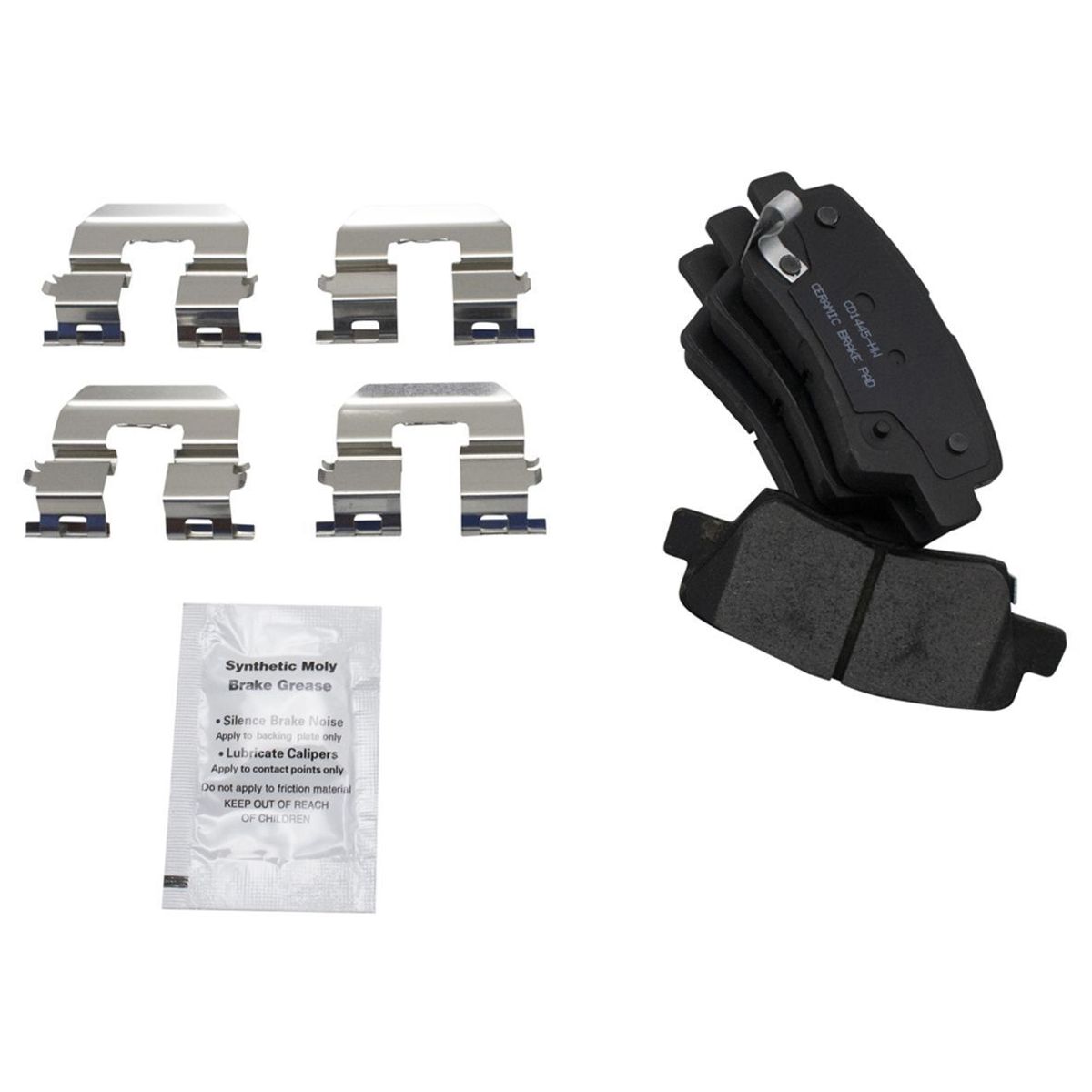 For 2012-2018 Hyundai Kia Rear Ceramic Brake Pad Coated Rotor & Caliper Kit