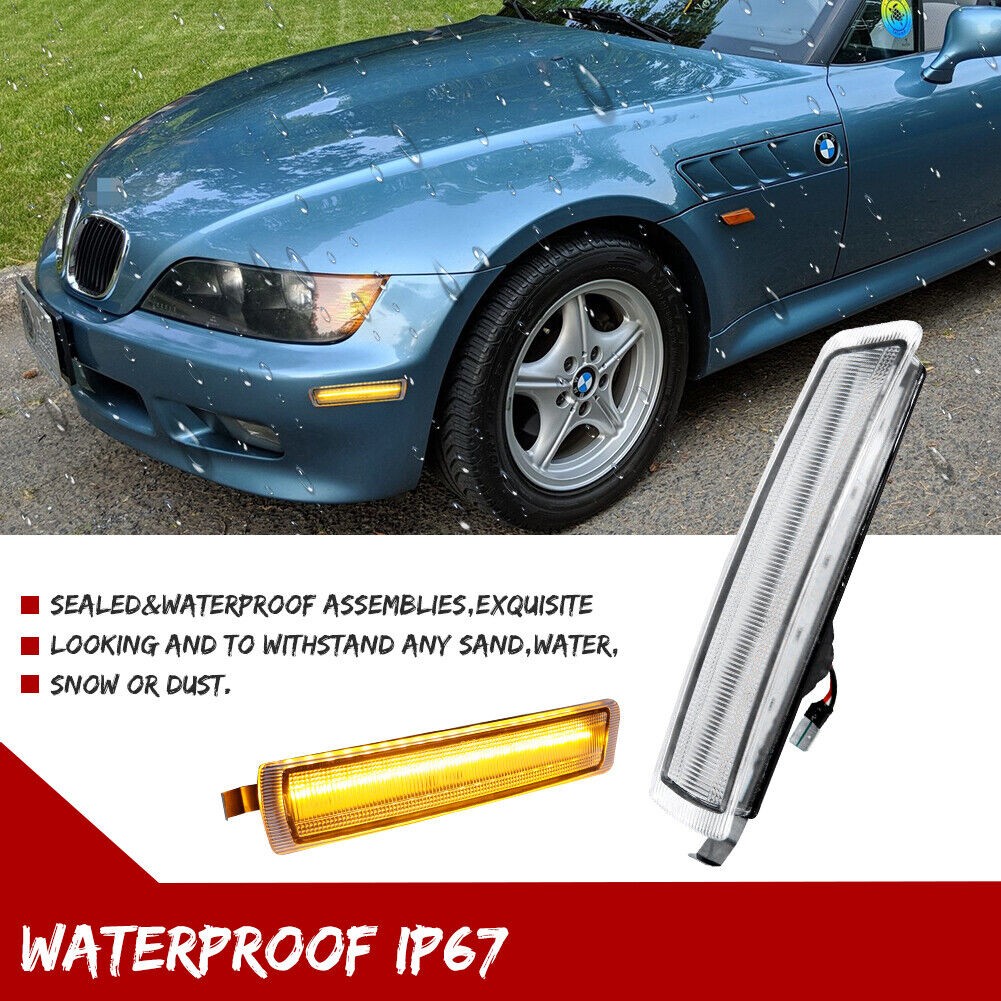 Clear Amber LED Front Side Marker Lights