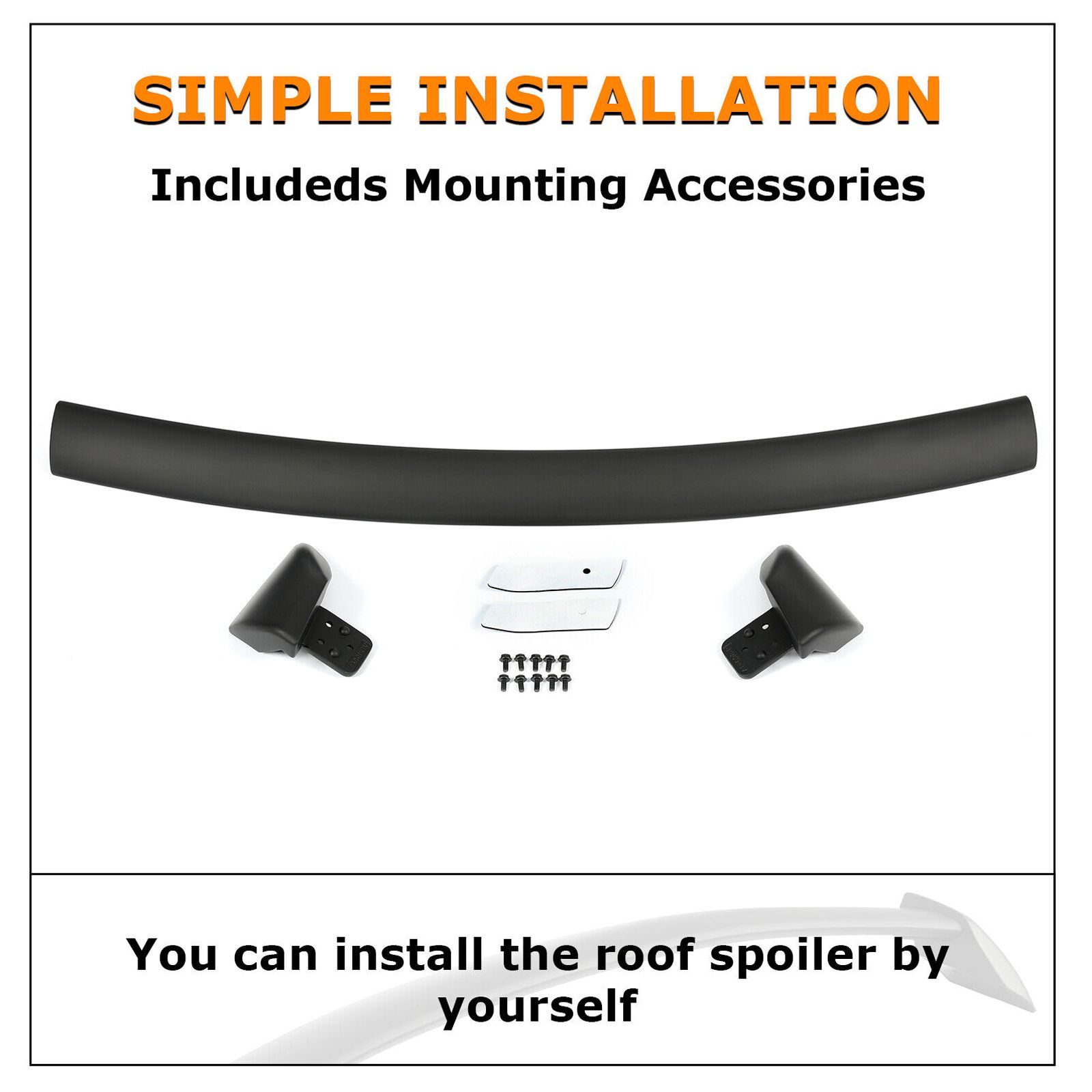 For 2004-2007 Impreza WRX STI Sedan Black Style Rear Window Roof Spoiler Wing