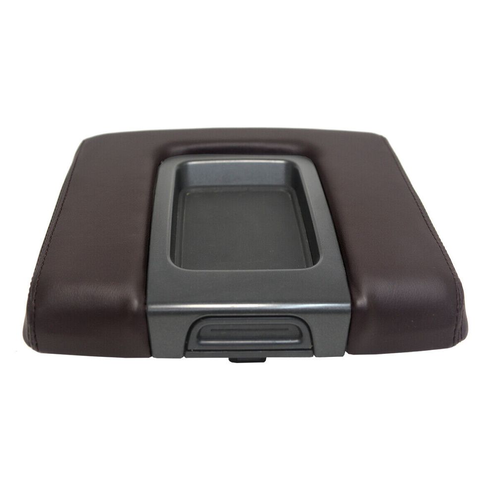 Console Lid Armrest Leather Cover For GMC Sierra 2014-2020 Cocoa