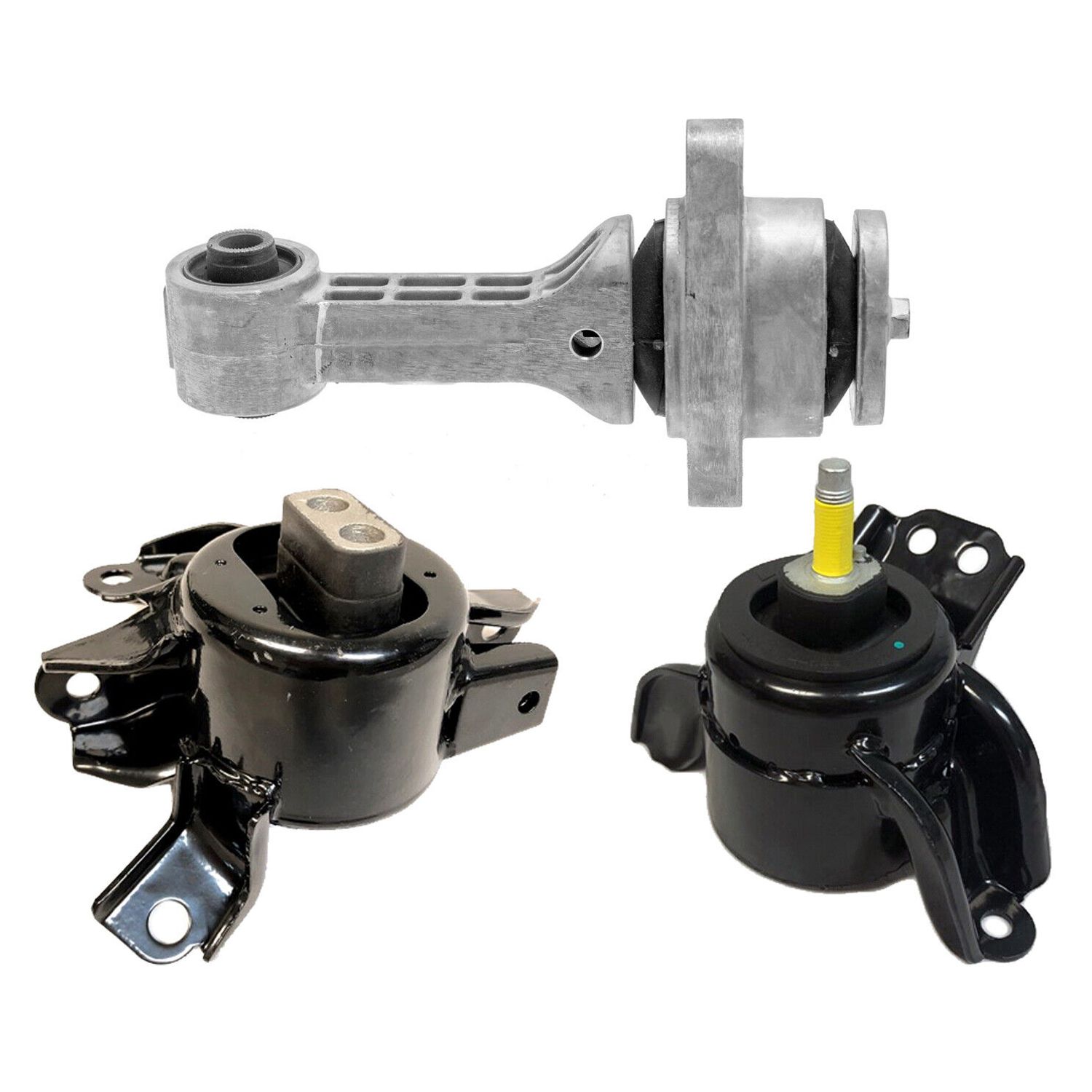 Engine, Trans & Torque Strut Mount Set 3PCS. 14-19 For Kia Soul 1.6L For Auto.