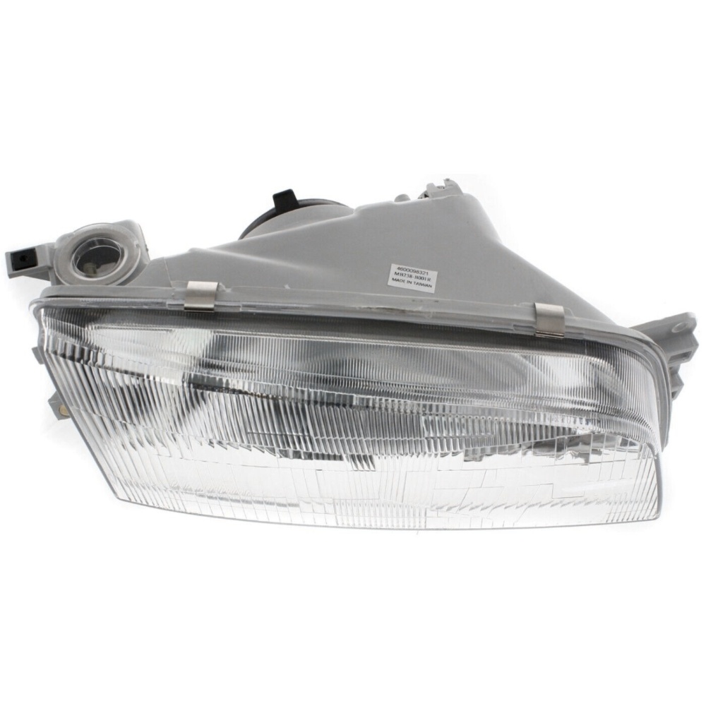 Headlight For 1997-2001 Mitsubishi Mirage Right With Bulb Clear Lens Halogen