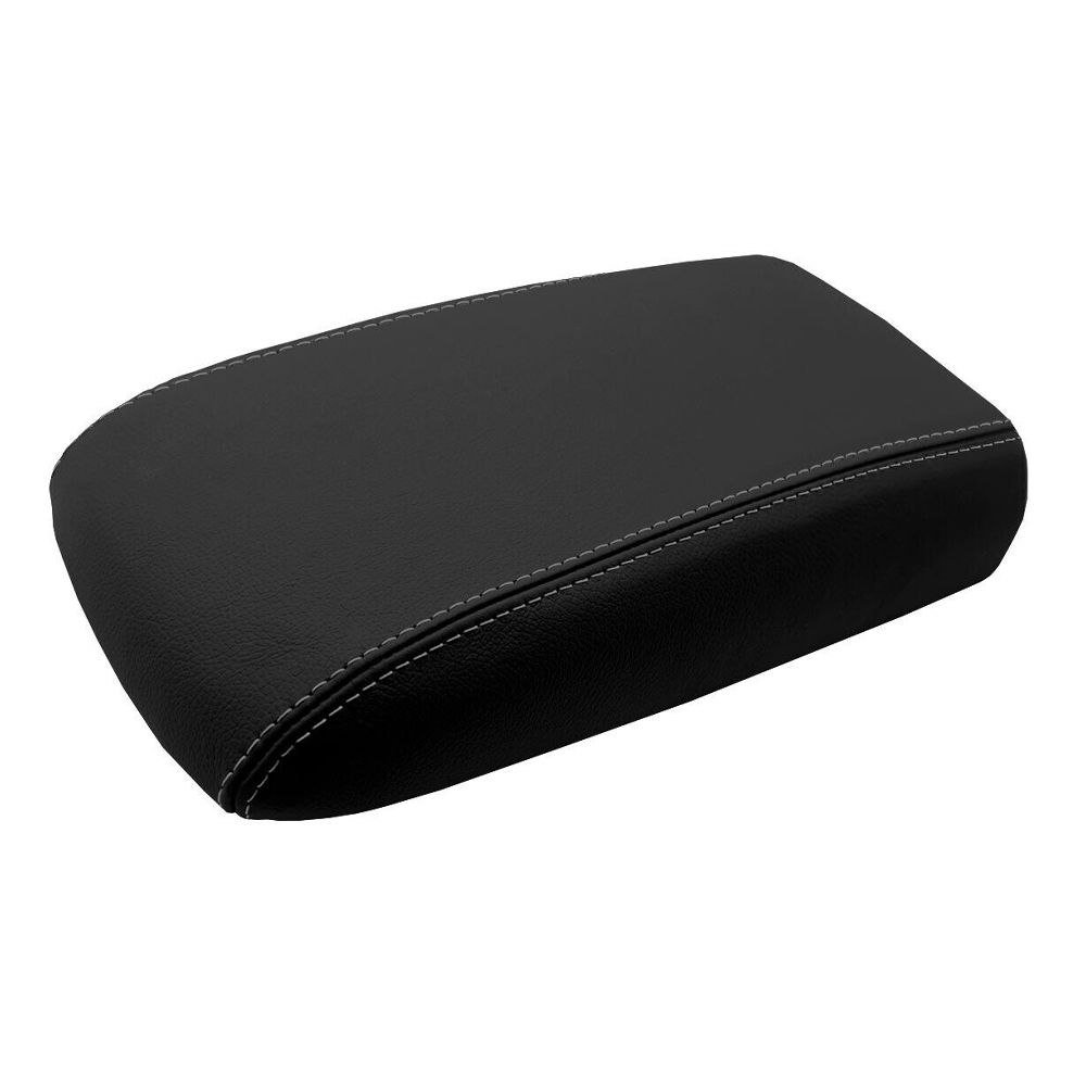 Console Lid Armrest Cover Leather For Chevrolet Trailblazer 02-09 Gray Stitch