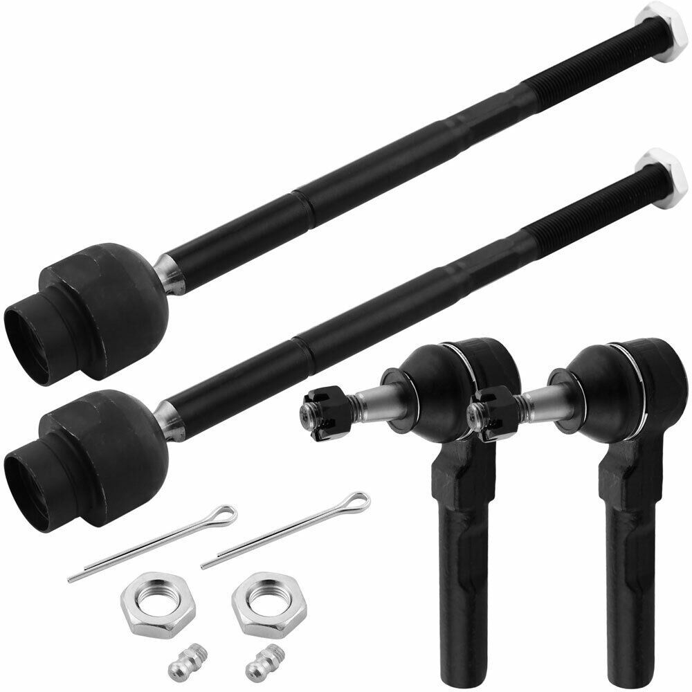 4PC Tie Rod Ends Front Inner And Outer Kit For Chevrolet Malibu G6 2007-09 Aura
