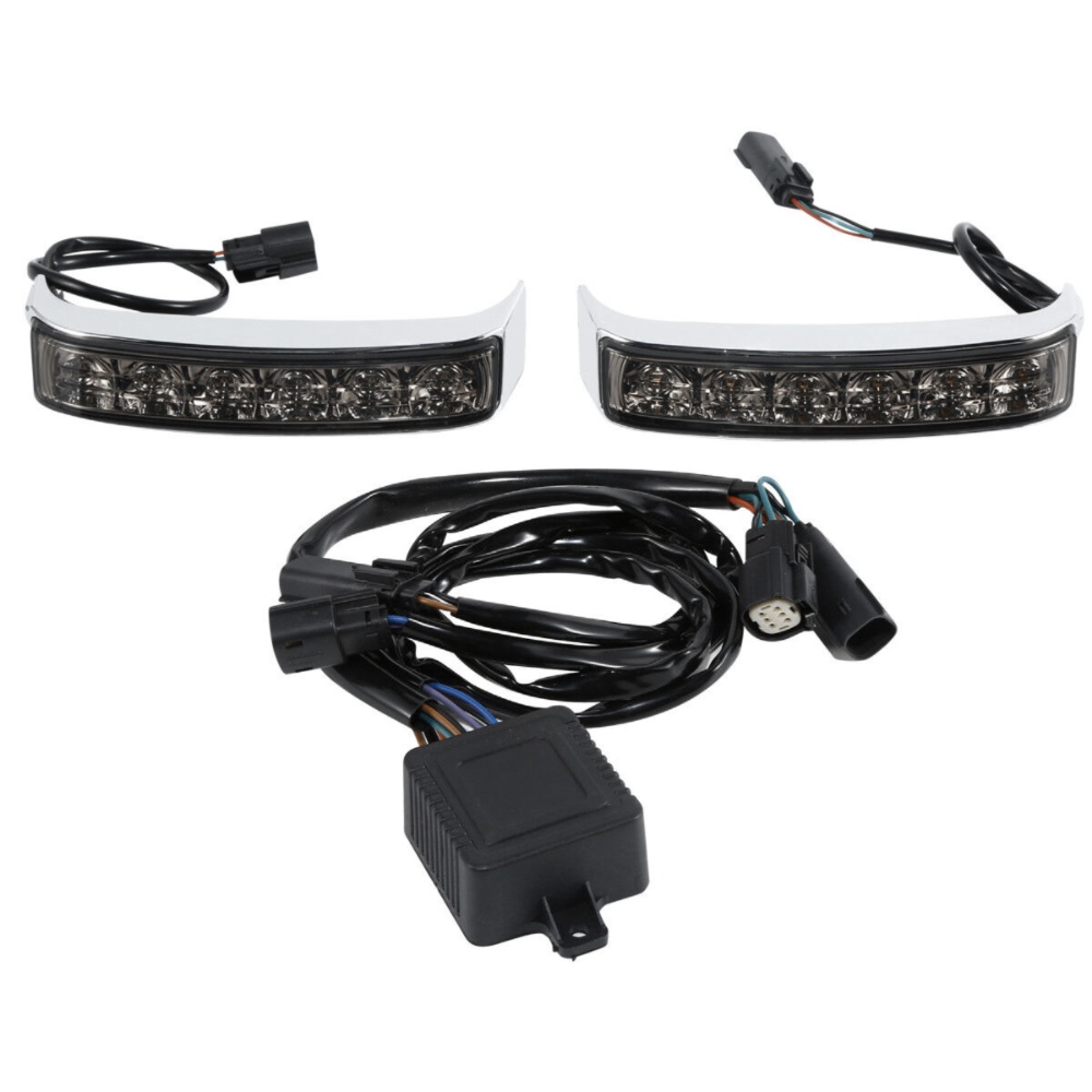 2 Sets Of - LED Saddlebag Run Brake Turn Lamp Light For 2014-2021 Harley-Davidson