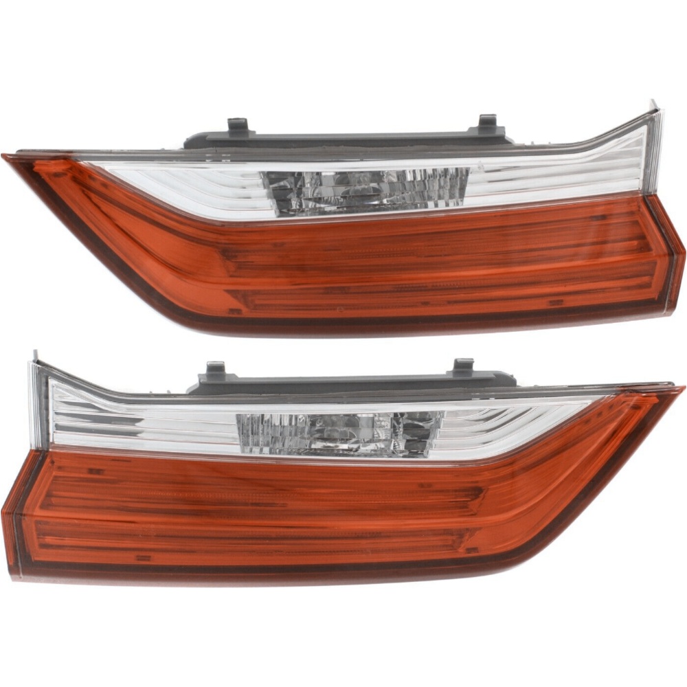 Tail Light Set For 17-19 CR-V Left And Right Inner Halogen W/ Bulb 2Pc