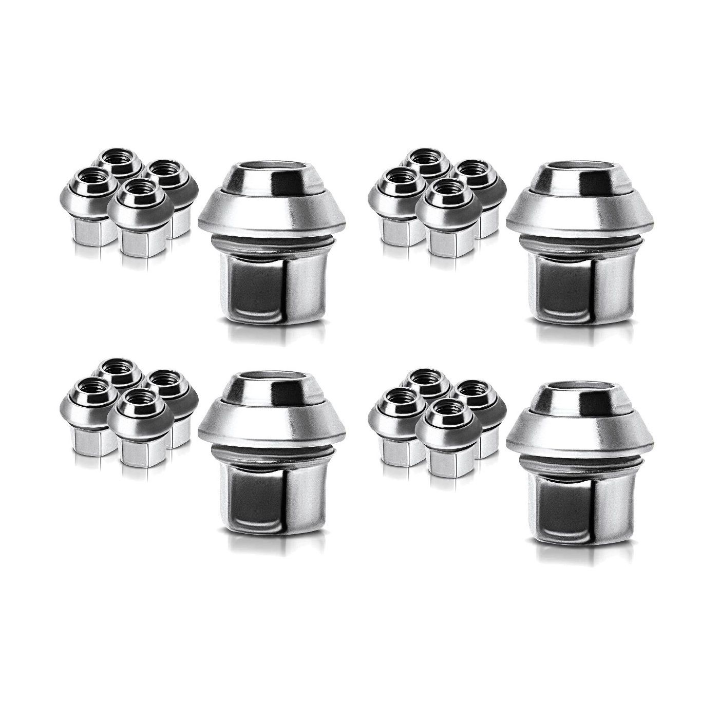 4 Sets Of - For Volvo 5x M12-1.50 Wheel Lug Nut For Volvo S40 04-11 C30 07-10 V50