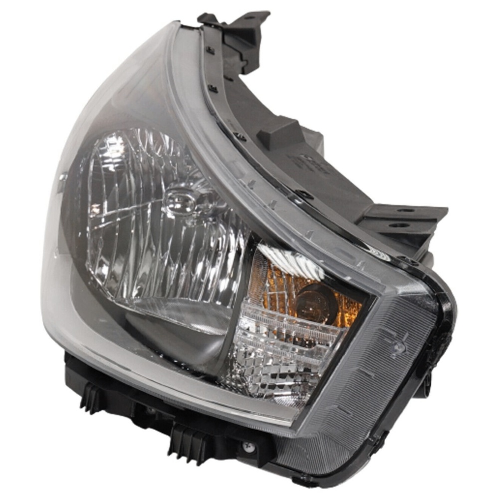 Headlight Set For Kia 2018-2022 Rio Driver And Passenger Side Clear Lens Halogen