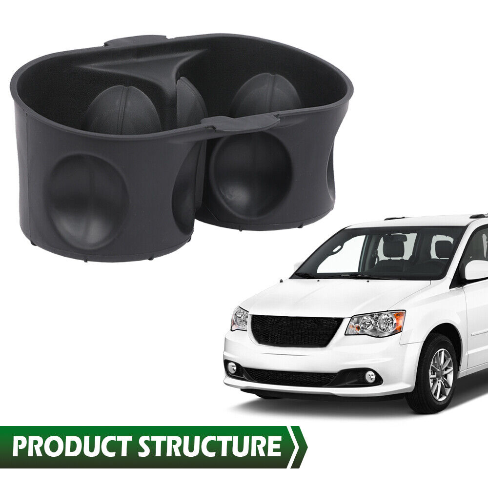 For 2014 Town & Country Base Mini Passenger Van Console Cup Holder Insert Black