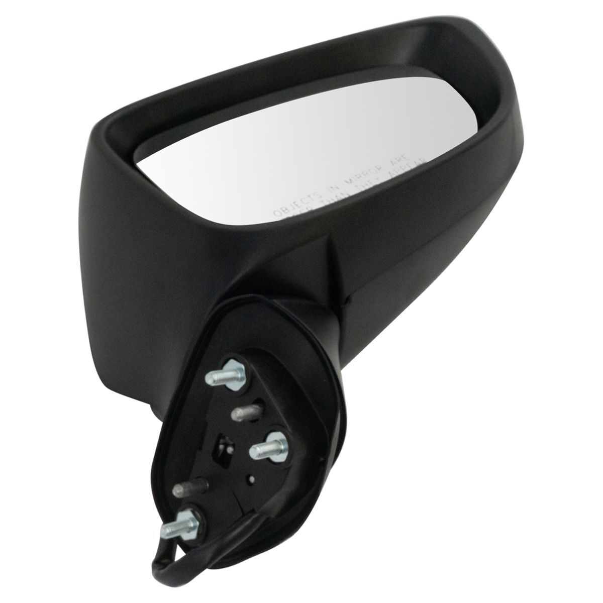 For 6 Mirror Power Heated Turn Signal Blind Spot Detection Smooth Black Right