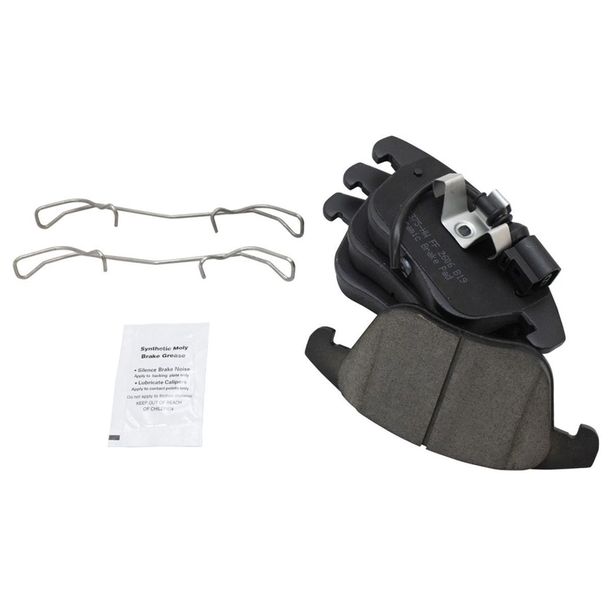 Front Ceramic Brake Pad & Performance Rotor Kit W/Chemicals