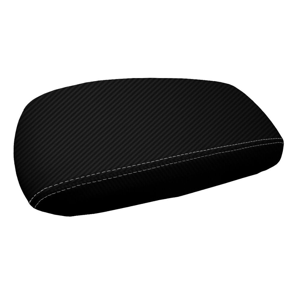 Console Lid Armrest Cover Carbon Fiber For 2001-2004 Escape Gray Stitch