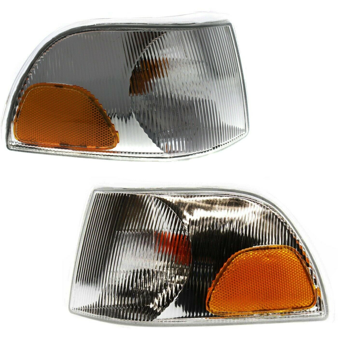 Side Marker Corner Parking Turn Signal Light Lamp Pair Set For Volvo C70 S70 V70
