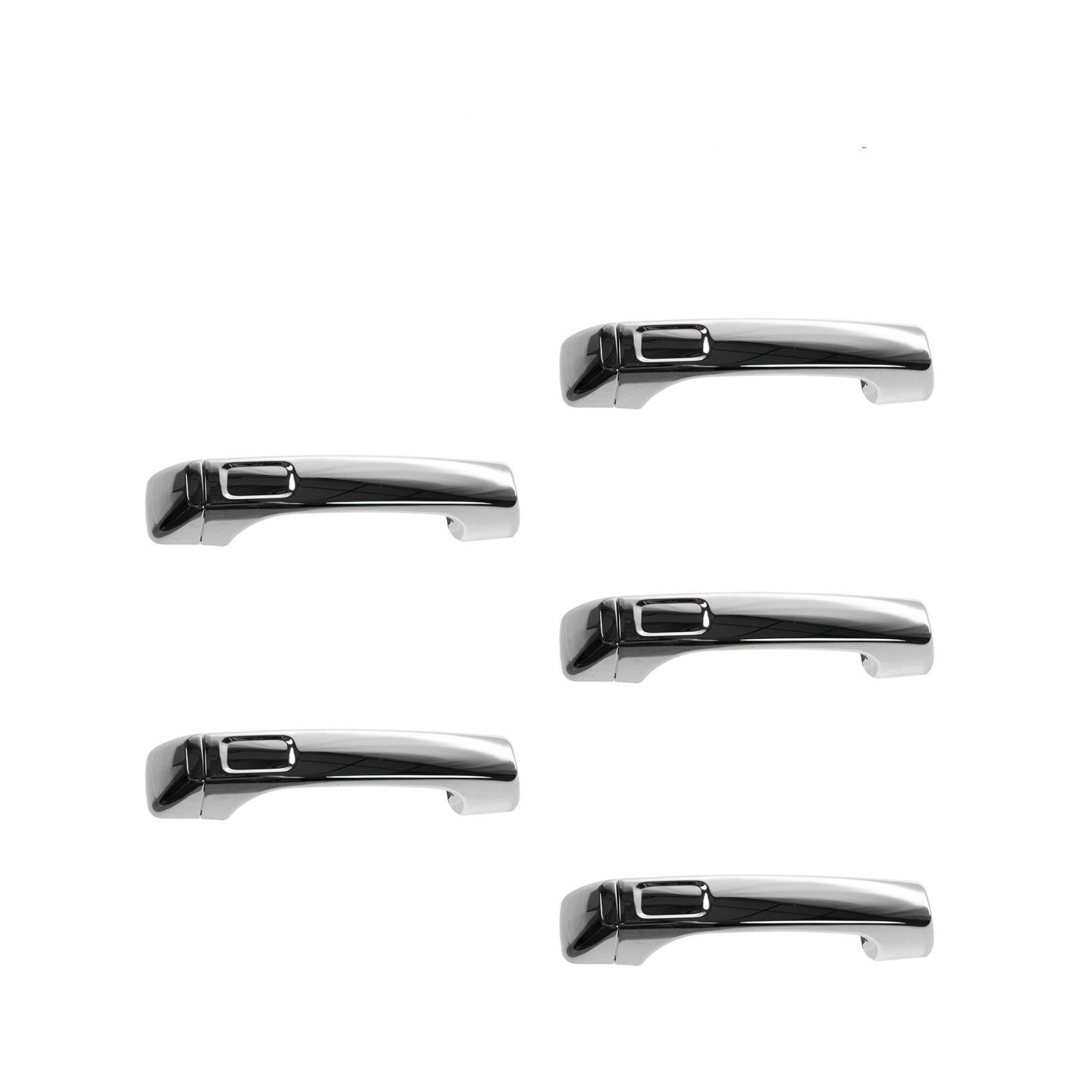 Exterior Outside Door Handle All Chrome SET Of 5 For 06-10 H3 09-10 H3T H3