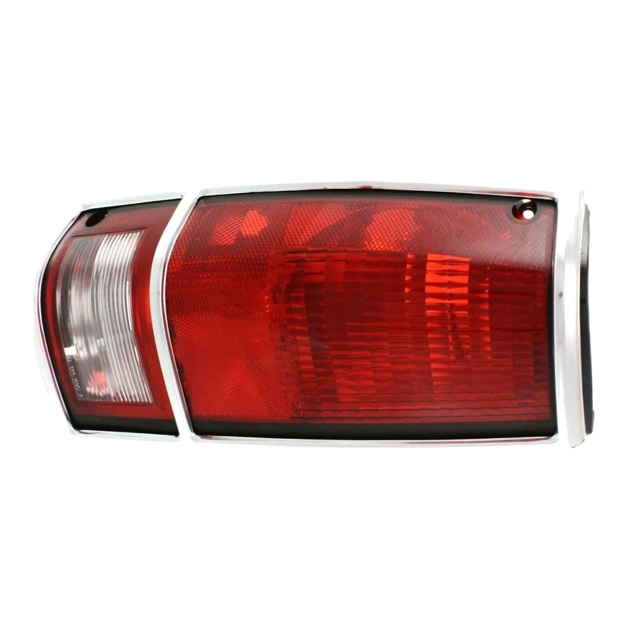 Halogen Tail Light For S10 S15 Sonoma Left Clear & Red Lens W/Chrome Trim