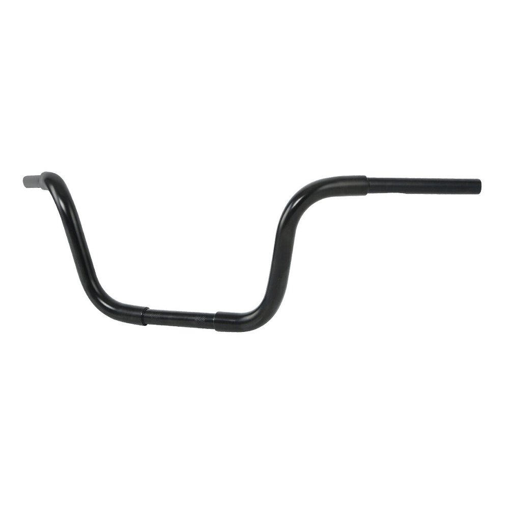Black 10" Rise Ape Hanger Bar 1-1/4" Handlebar For Harley-Davidson Custom FLST