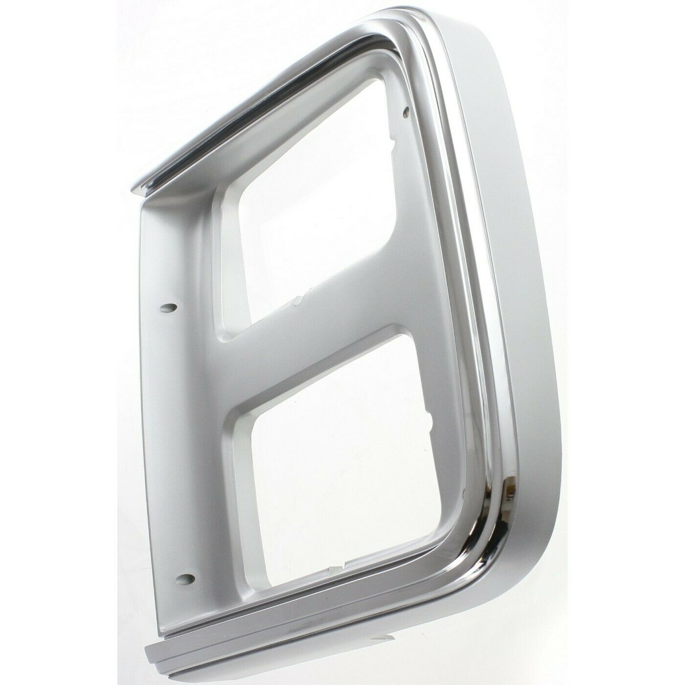 Chrome Headlight Trim Bezel Dual Headlights Pair Set For 85-91 GMC Chevy Van
