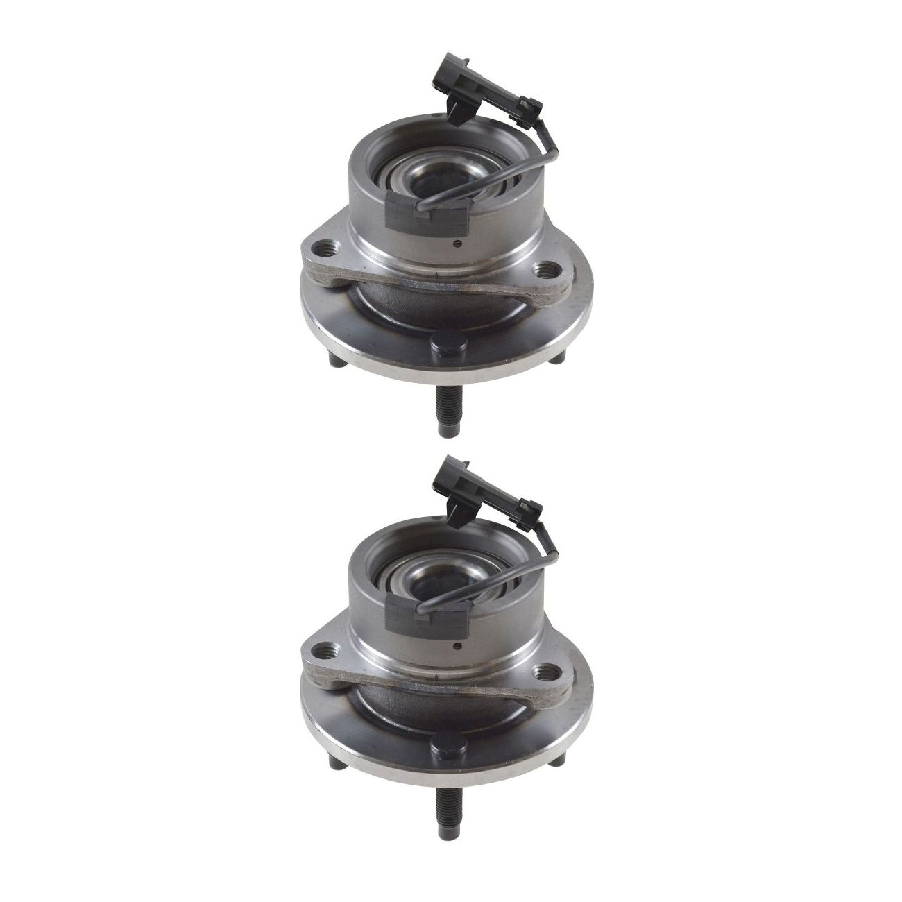 2 Sets Of - Front Wheel Hub & Bearing Assembly Lug For Chevy Cobalt G5 Ion W/ ABS