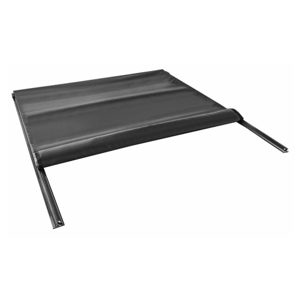 5.5FT Soft Roll Up Truck Bed Tonneau Cover For TITAN 16-22 Nissan Titan W/ LED