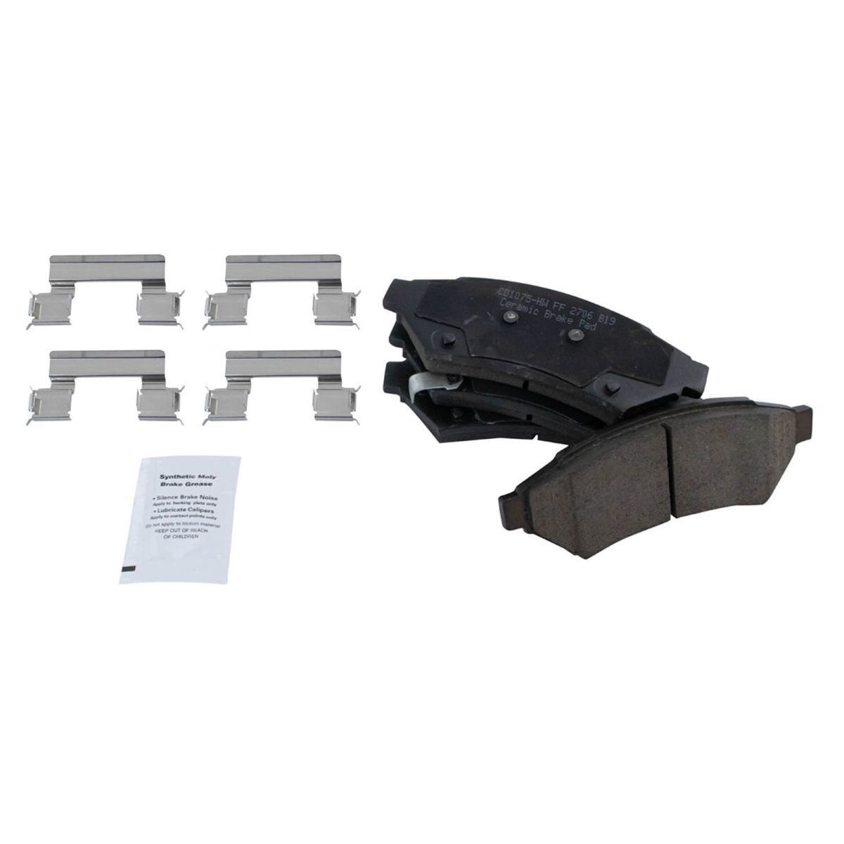 For 2005-2008 LaCrosse CXL Front Ceramic Brake Pad & Coated Rotor Kit W/Fluids