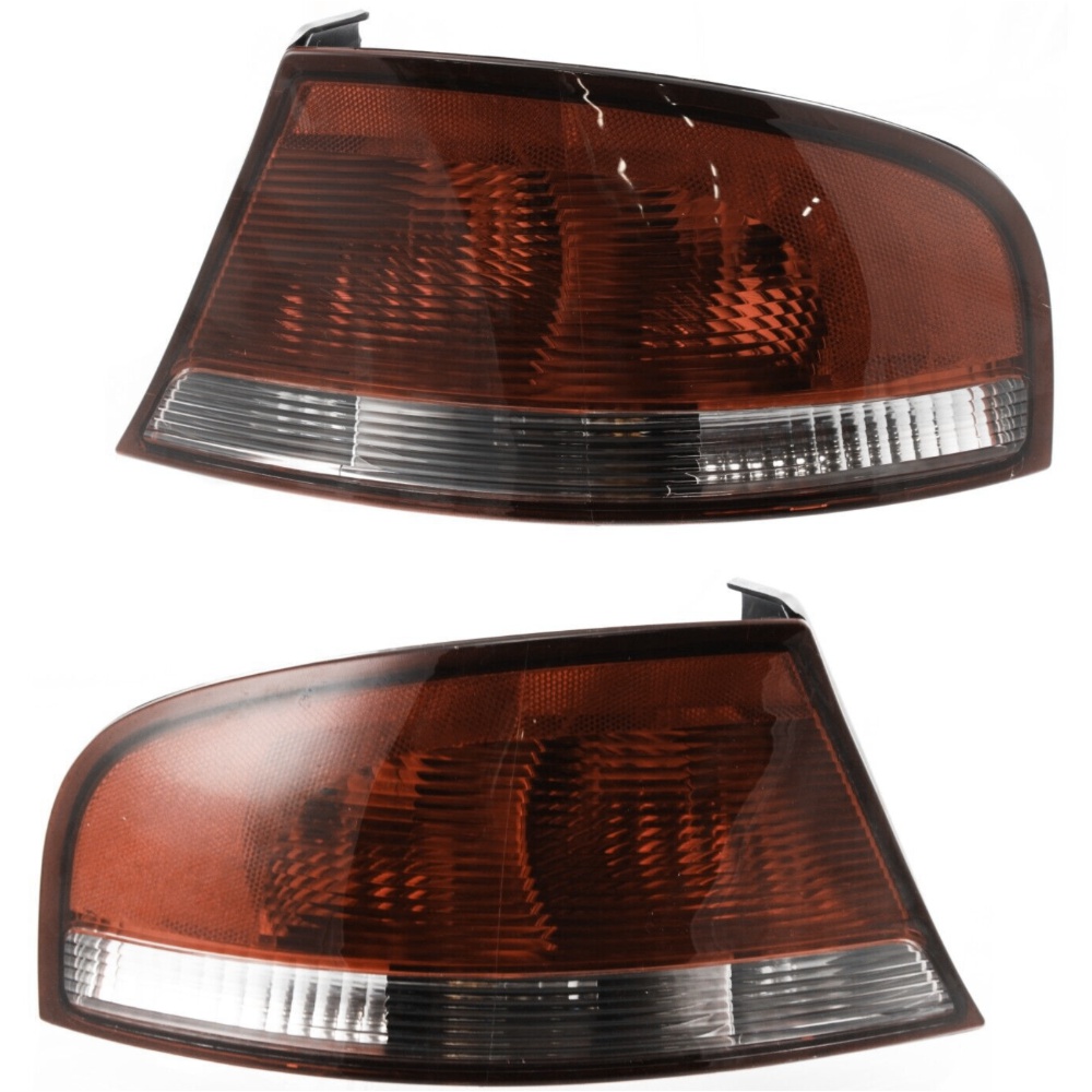 Halogen Tail Light Set For 2001-2006 Chrysler Sebring Sedan Clr/Red W/Bulbs 2Pcs