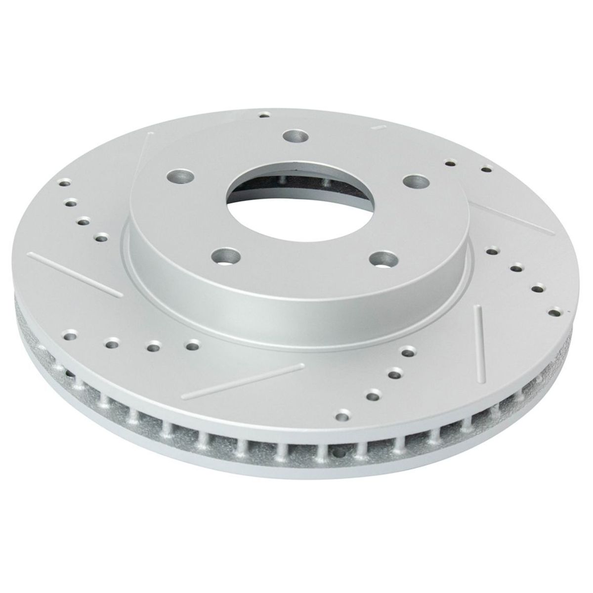 Front Performance Drilled & Slotted Brake Rotor & Posi Ceramic Pad Set