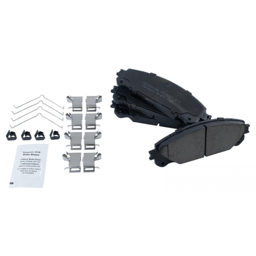 Front Ceramic Brake Pad & Coated Rotor Kit W/s For 2008-2021 Lexus Toyota