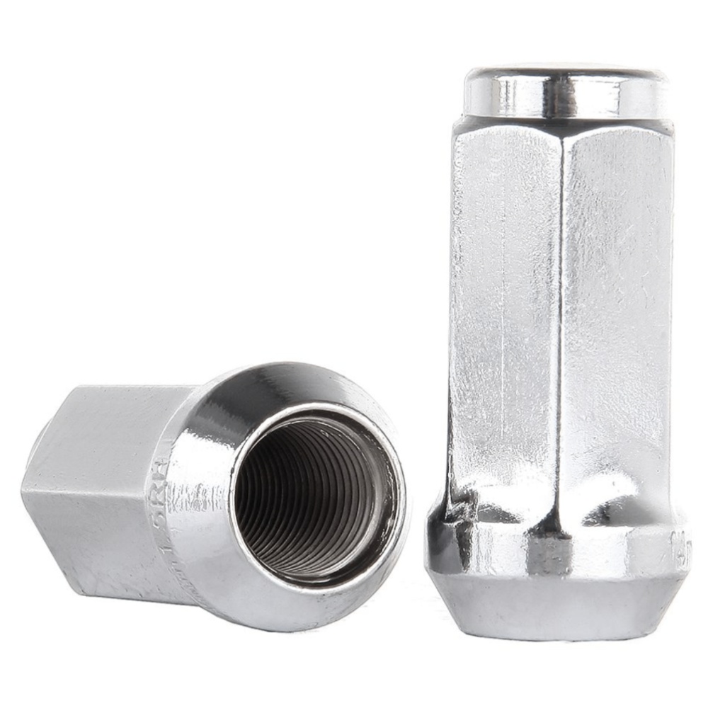 2 Sets Of - Chrome Lug Nuts M14x1.5 For Chevy Silverado 1500 Tahoe GMC Cadillac 1.9"