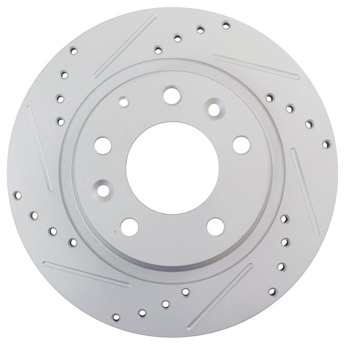 Brake Rotor Drilled Slotted Rear G-Coated