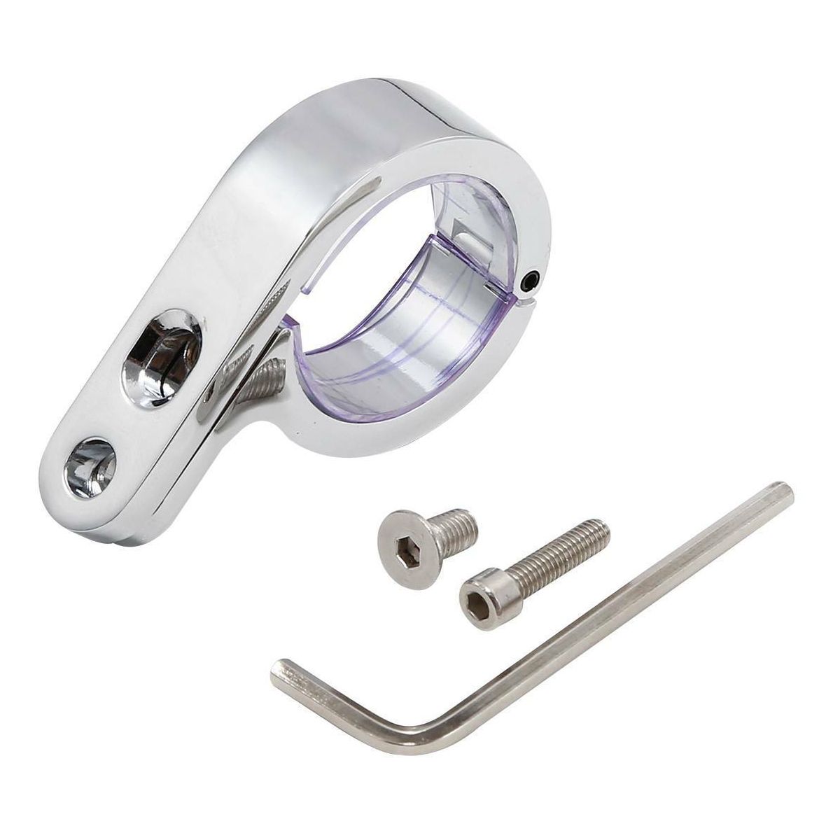 For 1983-2008 Dyna 1 1/4" 32Mm Chrome Universal Handlebar Mounts Clamp Clock