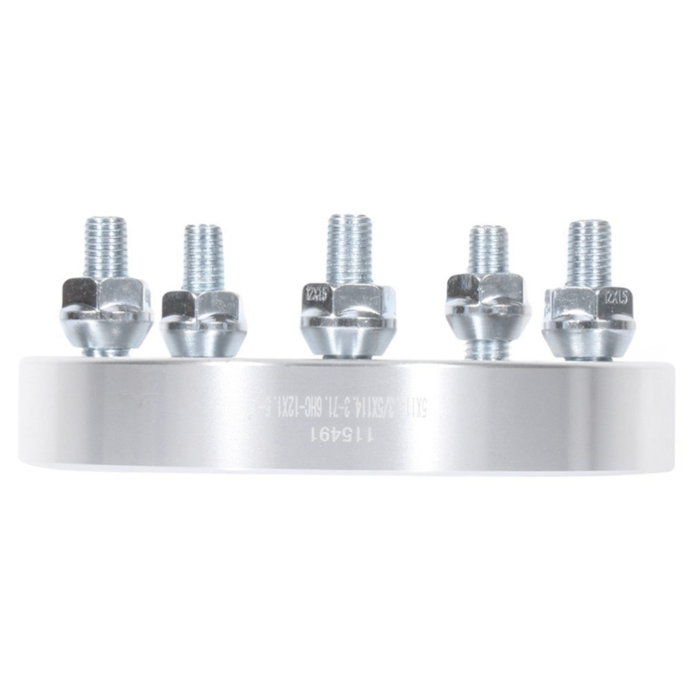 4pcs 1" 5x4.5 To 5x4.5 12x1.5 Studs Wheel Spacers For Jeep Toyota Silver