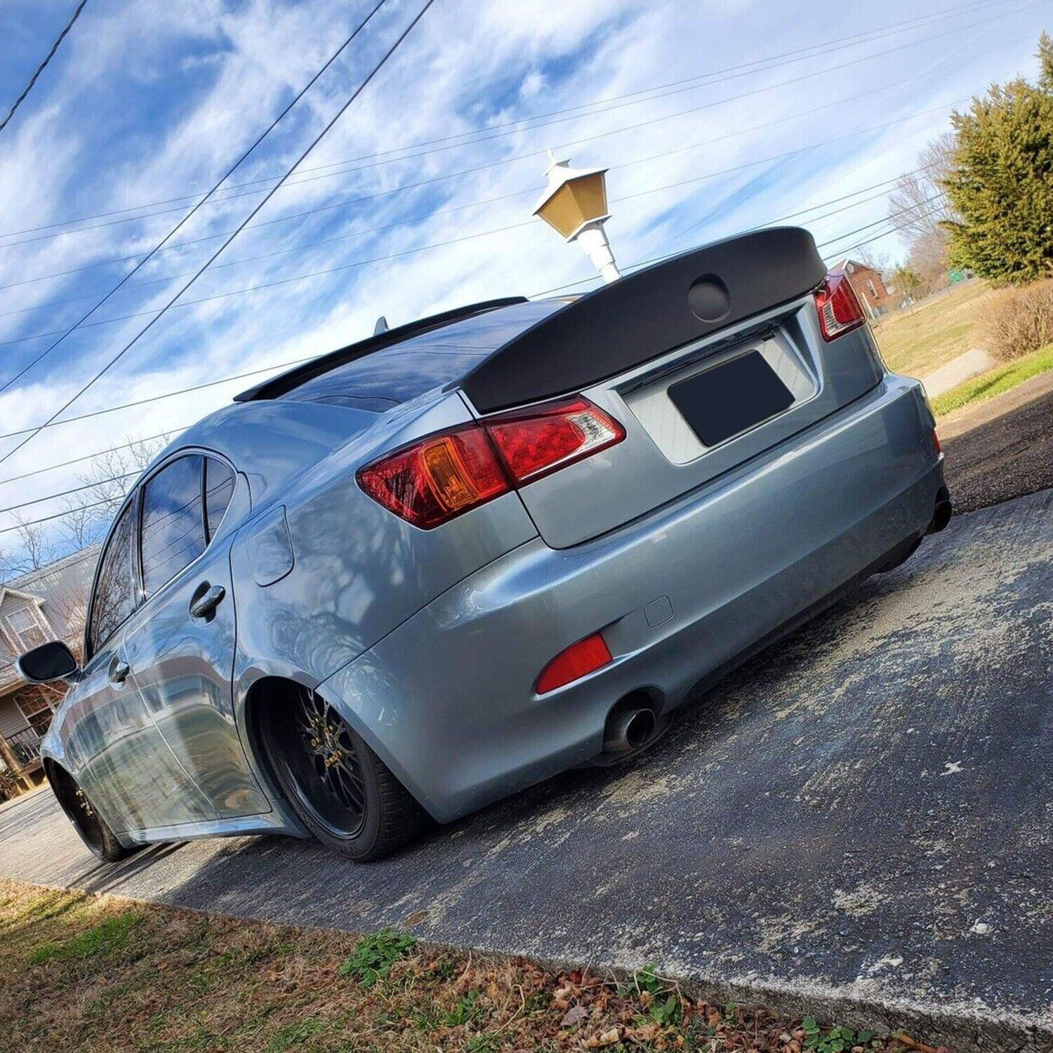 FOR 06-13 LEXUS IS250 IS350 ISF WA DUCKBILL REAR WINDOW ROOF SPOILER+ TRUNK LID