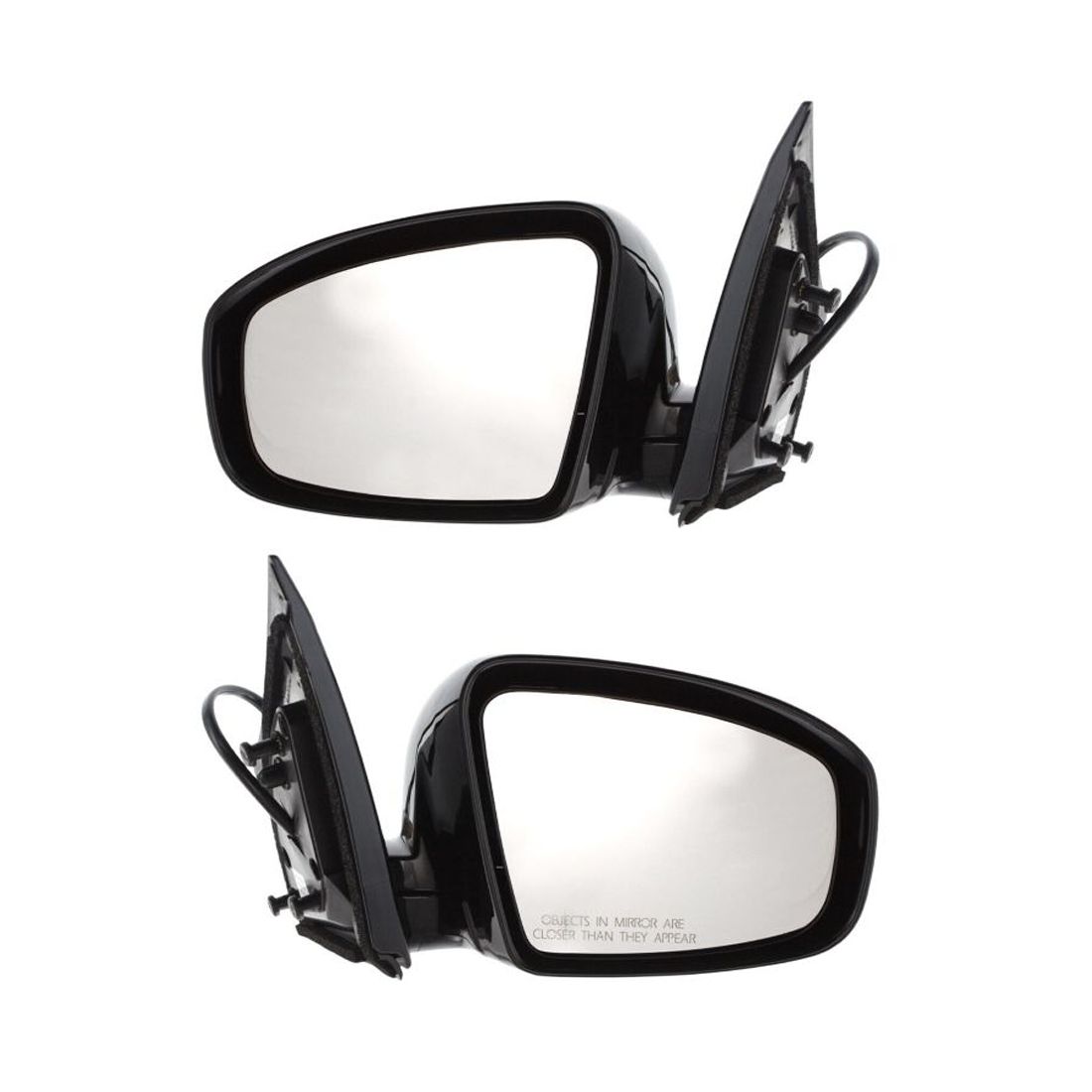 2pcs LH&RH Mirror Power Heated Memory Smooth Black For 09-14 Murano
