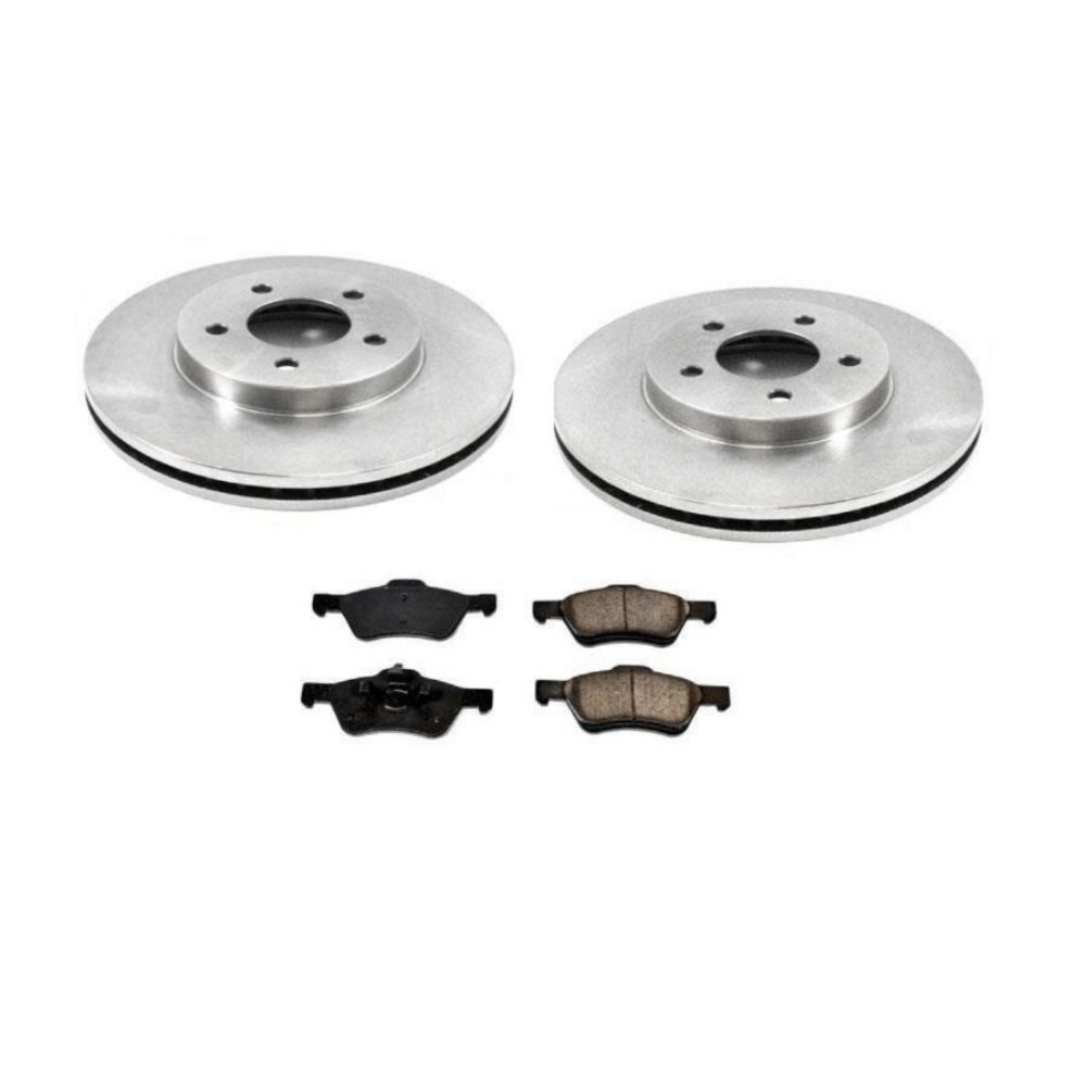 Front Brake Rotors With Brake Pads Ford Escape 2005-2012 With Rear Drums ONLY!!!