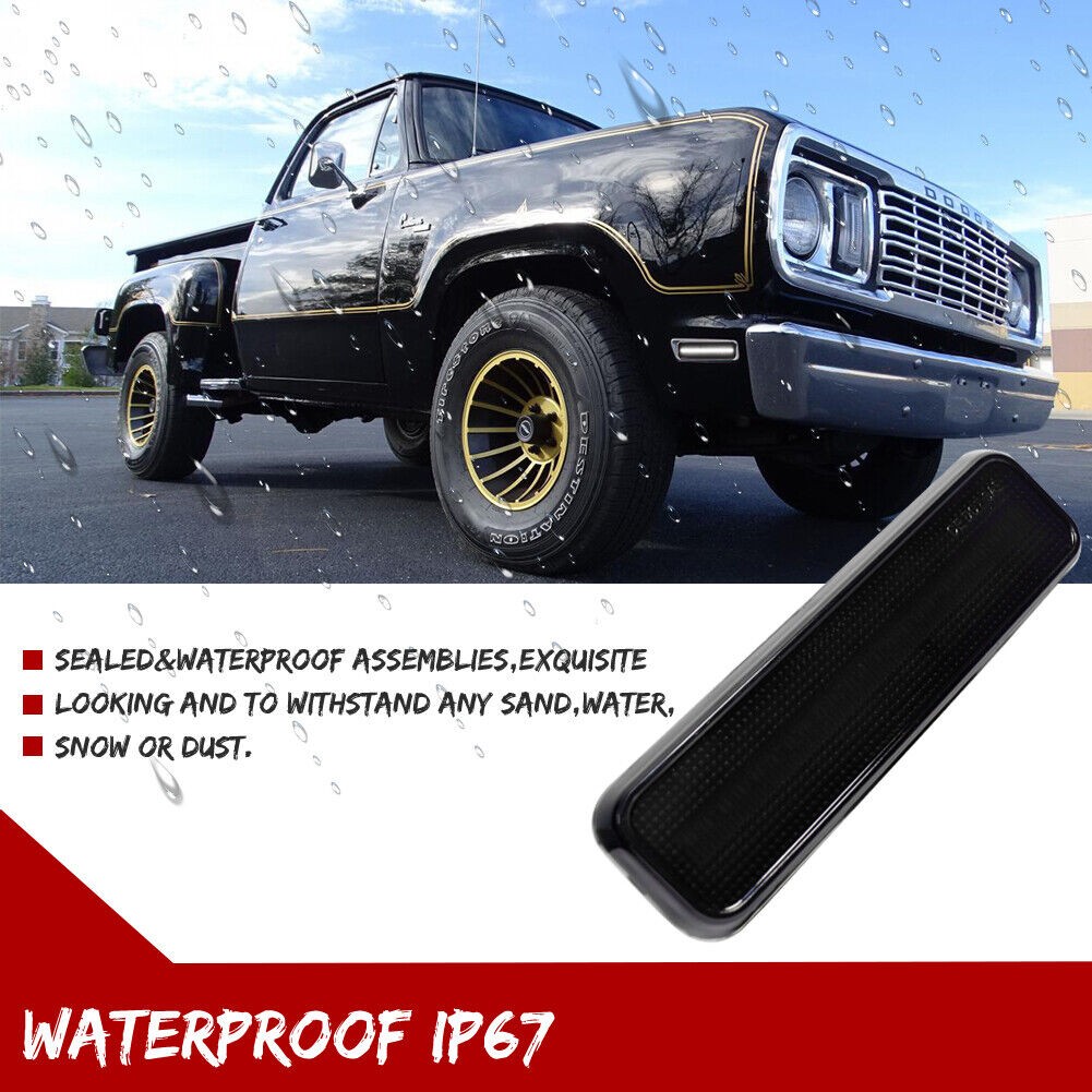 Smoked LED Front Side Marker Lights
