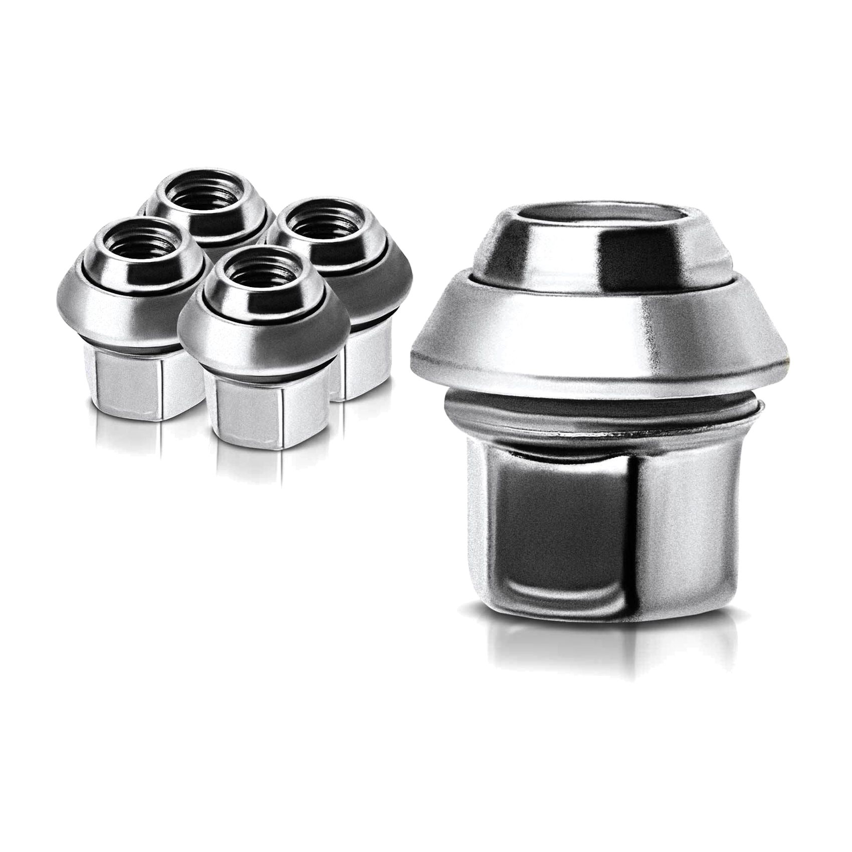 4 Sets Of - For Volvo 5x M12-1.50 Wheel Lug Nut For Volvo S40 04-11 C30 07-10 V50