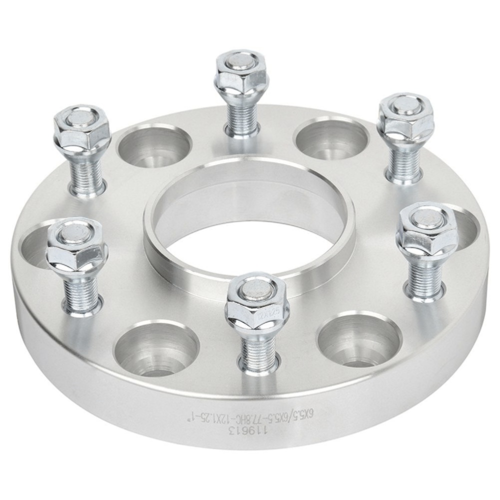 2-pcs 1" 6x5.5 12x1.25 Studs Wheel Spacers For Armada QX56 Titan Silver