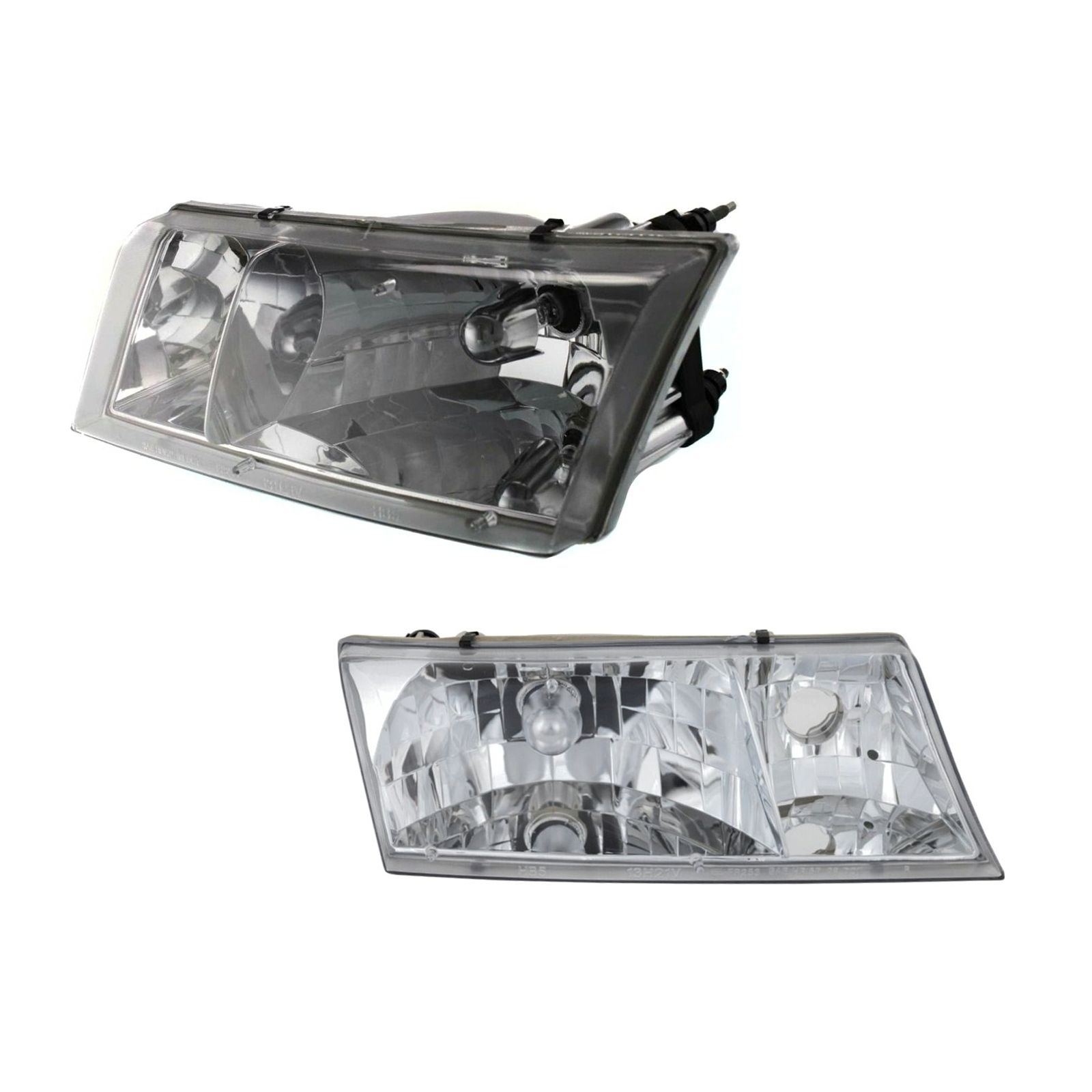 Headlights Headlamps Left & Right Pair Set For 1998-02 Grand Marquis Sedan