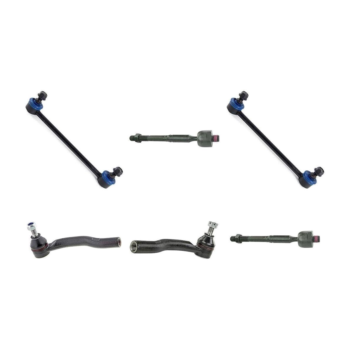For 13-18 Toyota Avalon Hybrid Limited Sedan 6pcs Front Tie Rod End Sway Bar