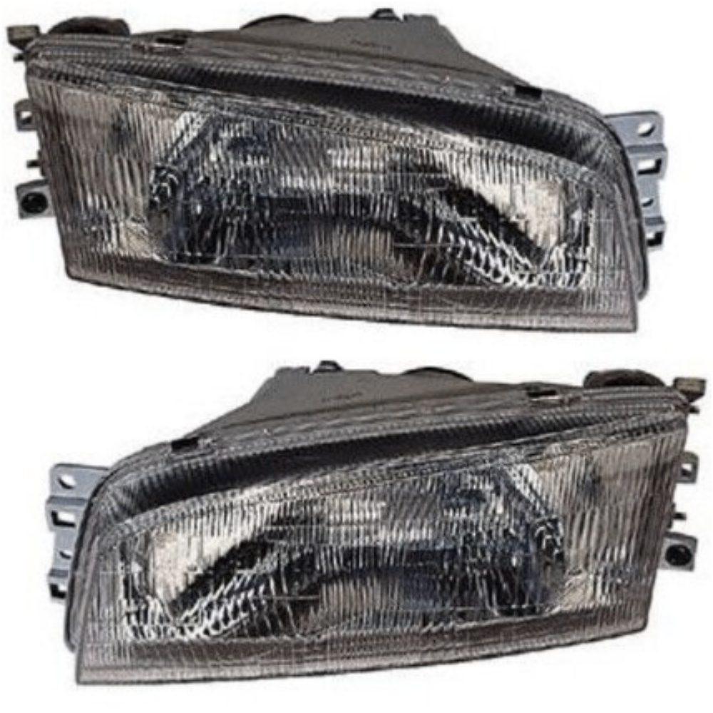 Headlight Set For Mitsubishi 1997-2001 Mirage Sedan Left And Right With Bulb 2Pc