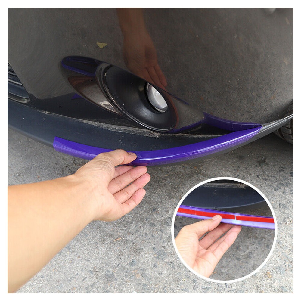 3 Sets Of - Purple Front Bumper Lip Cover Trim Protector
