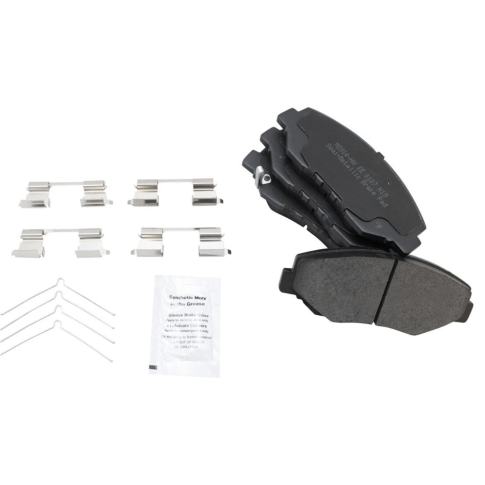 Front & Rear Posi Semi-Metallic Brake Pad Set Kit For Honda 05-15 CR-V