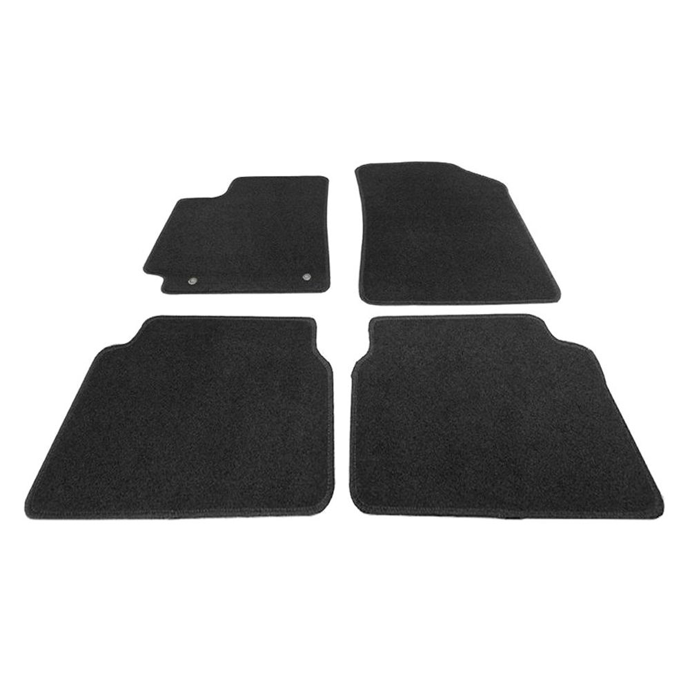For Toyota 2009-2013 Corolla CE Sedan Floor Mats Nylon Black Auto Carpets 4PC