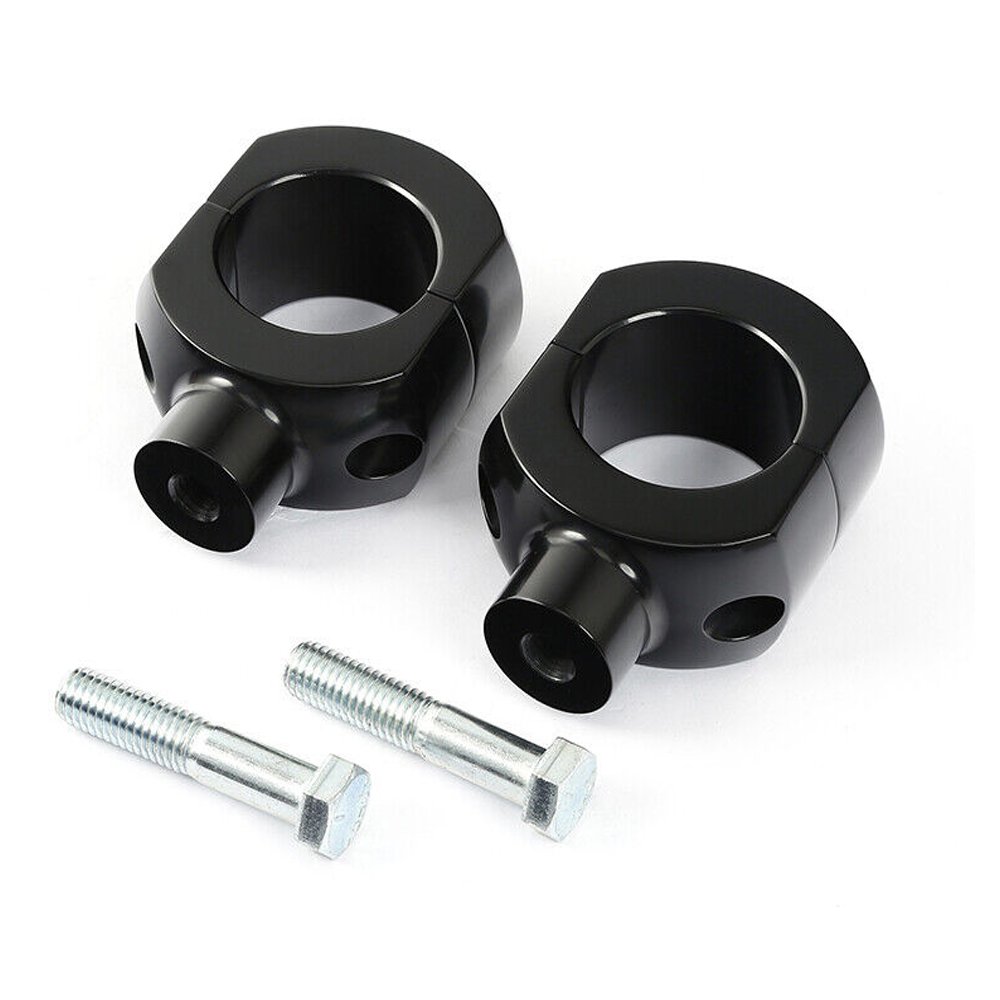 Black 16" Rise 2" Ape Hanger Handlebar & Risers For Harley-Davidson