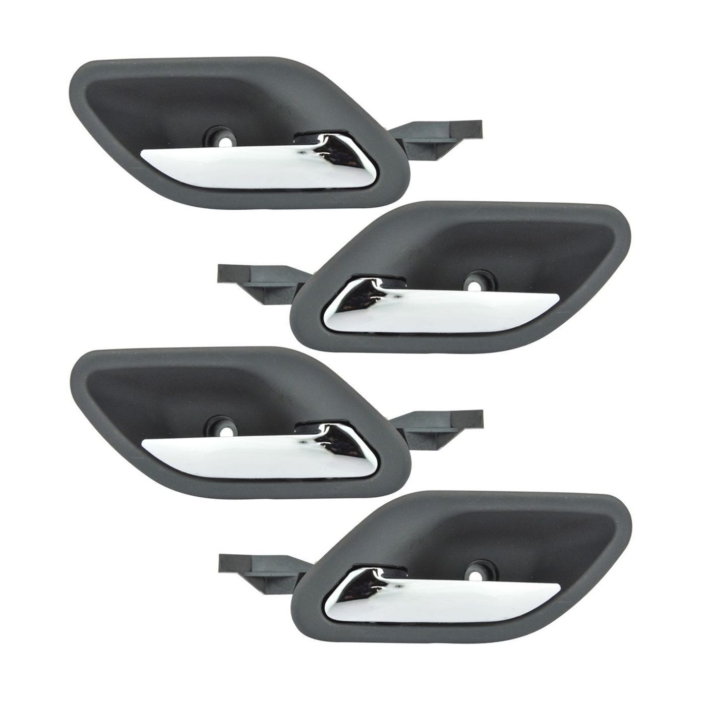 Black Interior Inner Inside Door Handle Set Of 4 Kit For BMW E38 E39