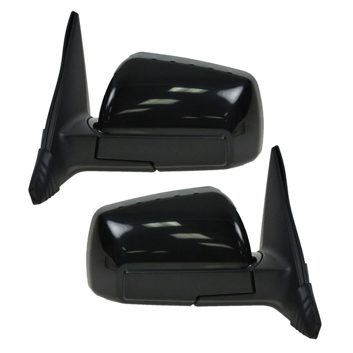 For 2010-2011 Kia Soul Hatchback Mirrors Power Smooth Black Left & Right Set