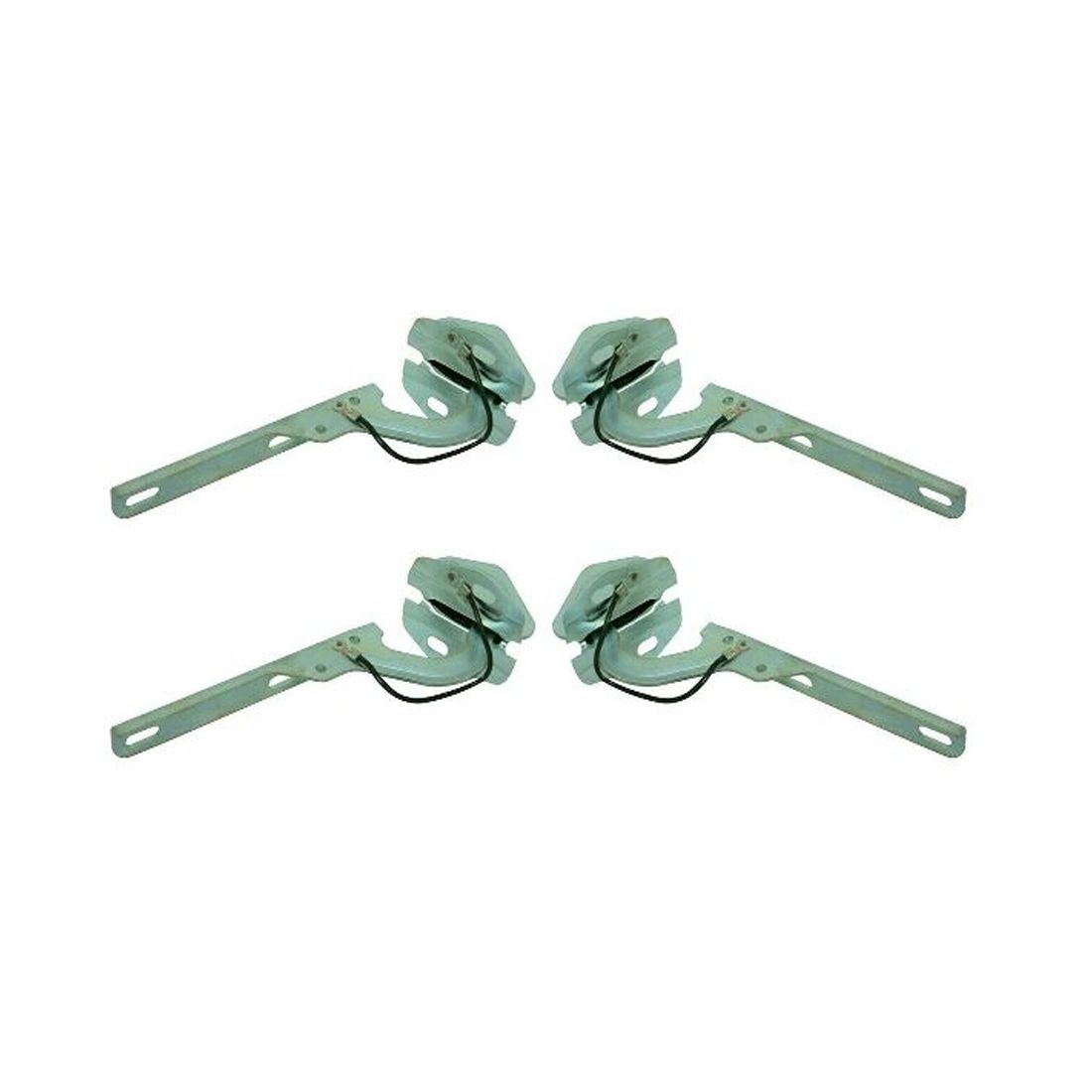4 PCS - Hood Hinges Set Driver & Passenger Side For 1983-2006 Ford Mazda LH RH