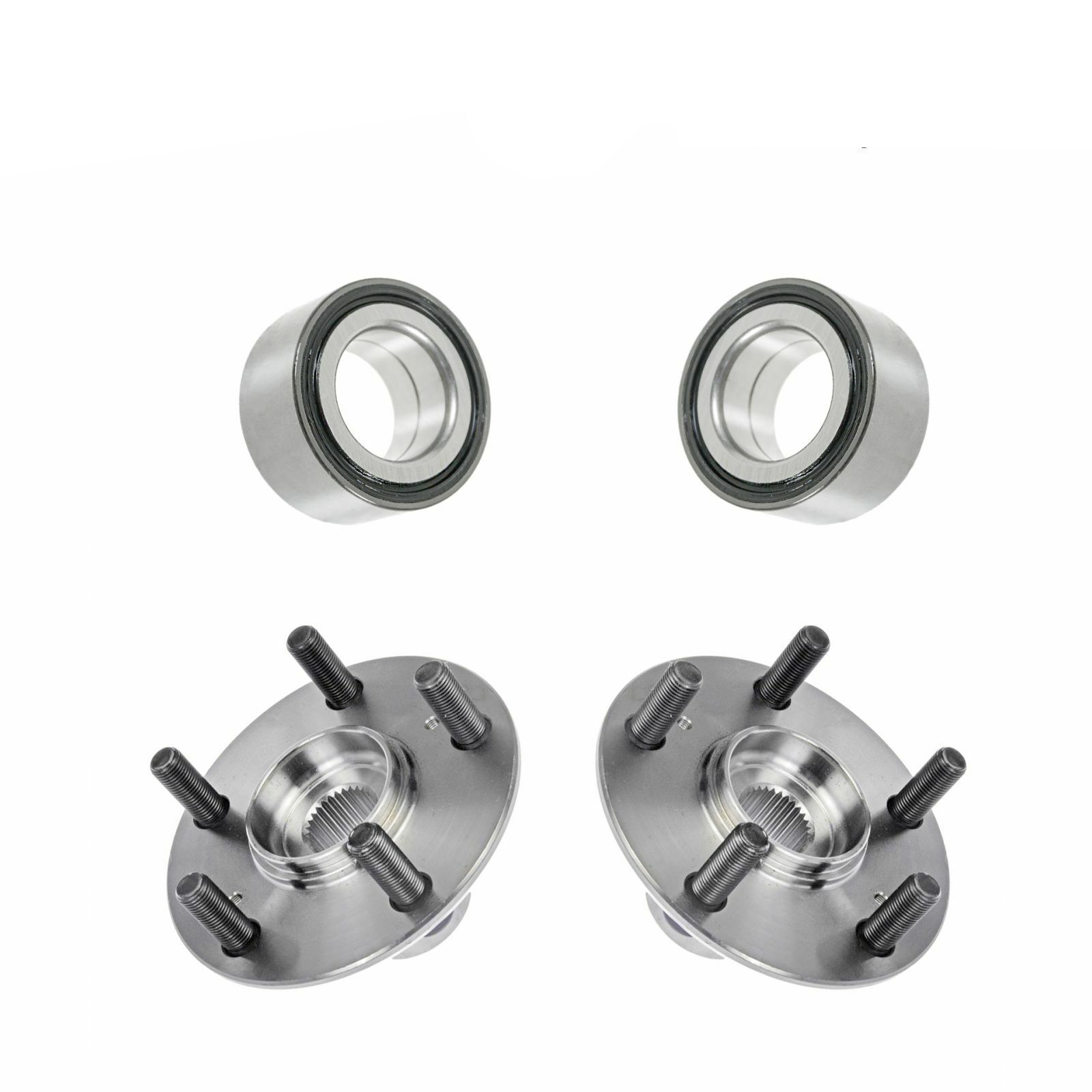 Wheel Hubs & Bearings Front Left/Right Kit Set Of 4 For 2005-2010 Honda Odyssey