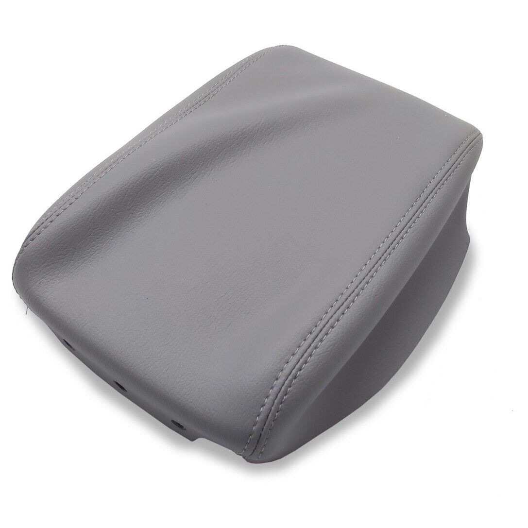 Console Lid Armrest Cover PVC Leather For Subaru Forester 2019-2020 Gray